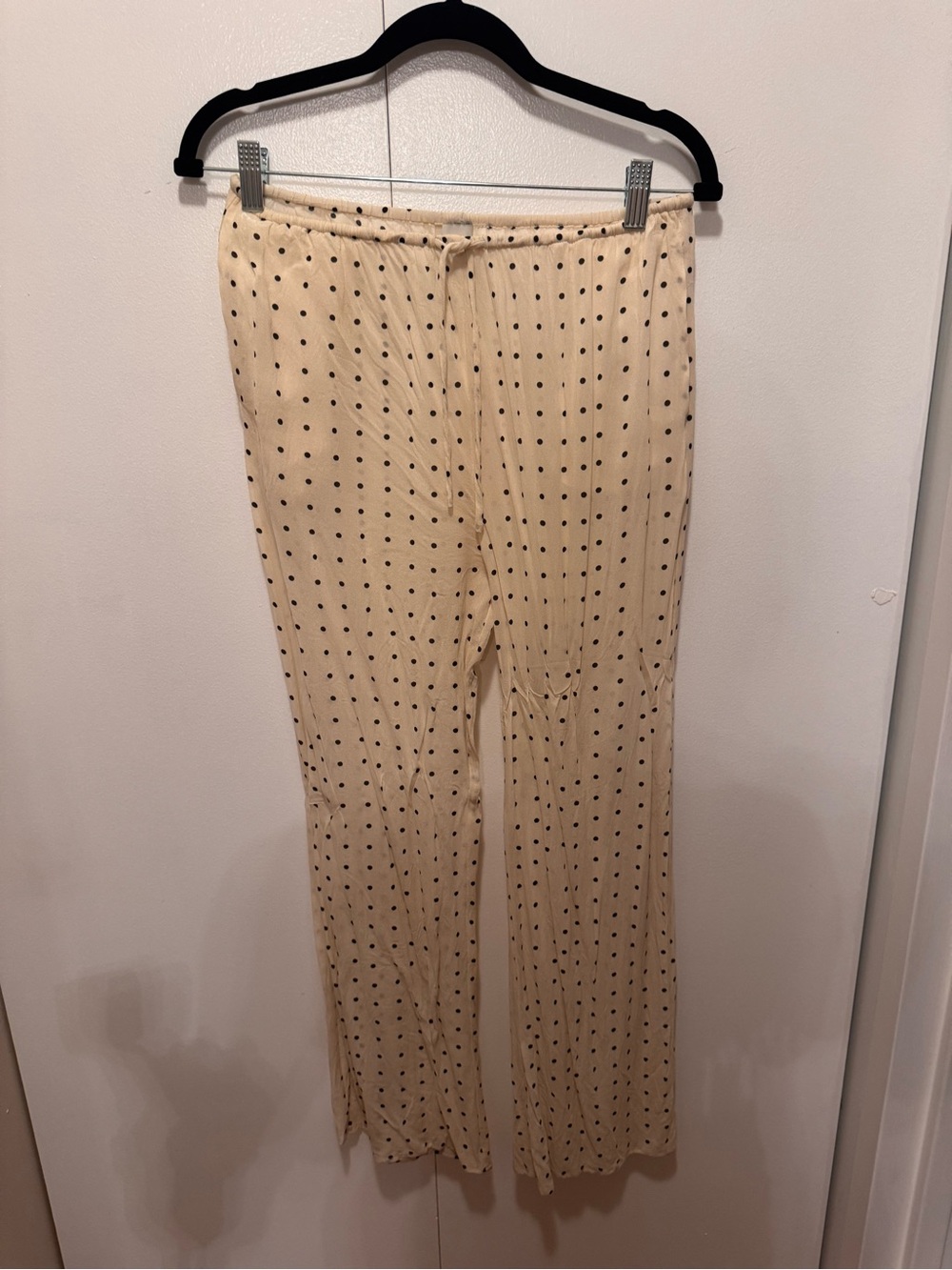 Dissh Vanessa Set - Cream Polka Dot Cami Top & Wide Leg Pants Set - Picture 7 of 9
